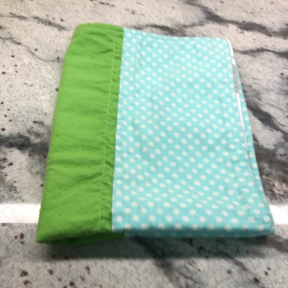 Handmade quilted burp cloth